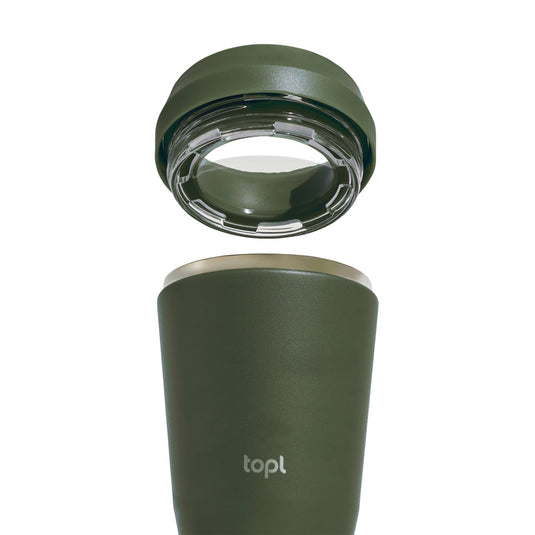 Top Recycled Steel To Go Tumbler Patented 360 Lid 235ml - Custom Wood Designs