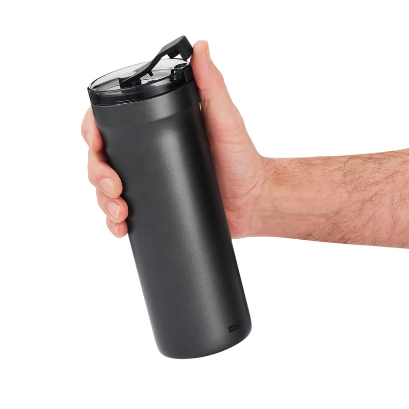 Load image into Gallery viewer, AdHoc Thermal Mug Pulse in black with a sleek design, ideal for hot beverages, made by AdHoc for home and living use.
