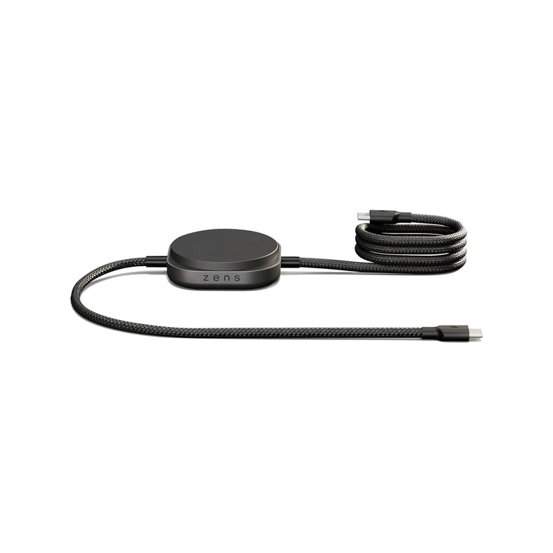 Load image into Gallery viewer, Zens USB-C to USB-C Charging Cable for phones and tablets, black, durable design, compatible with Zens Charge Cable C Pro 2
