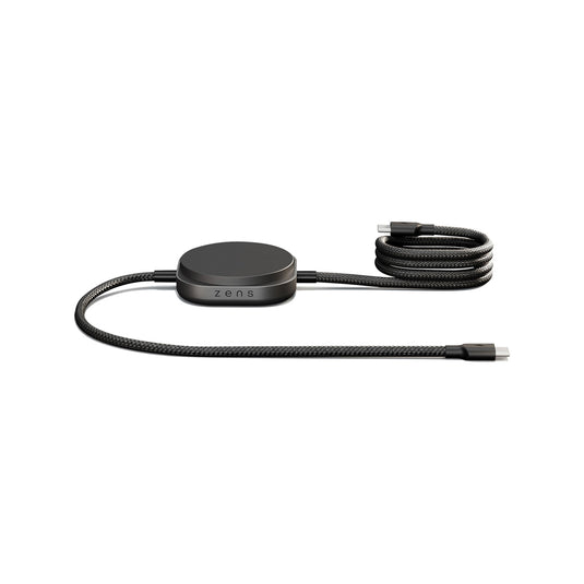 Zens USB-C to USB-C Charging Cable for phones and tablets, black, durable design, compatible with Zens Charge Cable C Pro 2