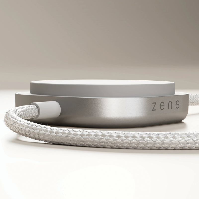 Load image into Gallery viewer, Zens USB C to C Charging Cable for phones and tablets, black, with durable braided design and USB-C connectors at both ends.
