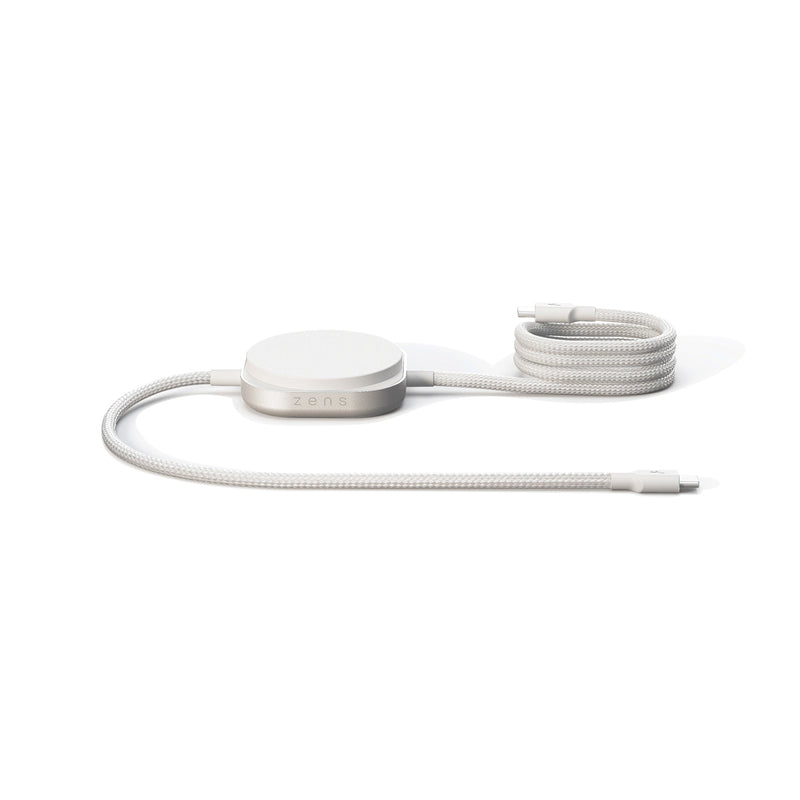 Load image into Gallery viewer, Zens USB C to C Charging Cable for phones and tablets, durable and flexible accessory with gold-plated connectors.
