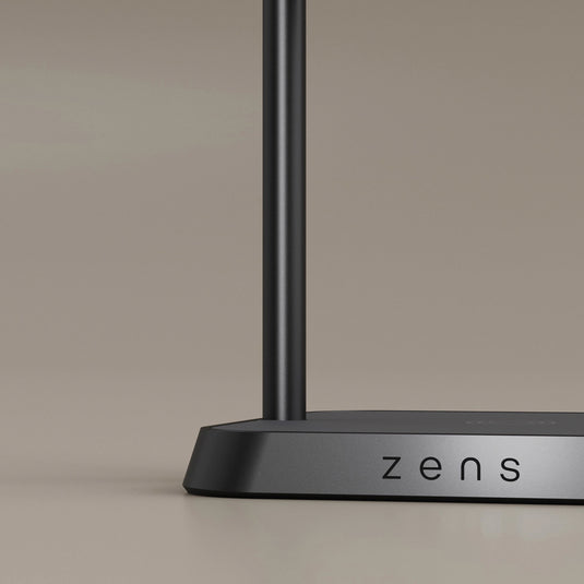 Zens Office Charger 2 for phone and tablet, compact accessory with multiple charging ports, black color, brand logo visible