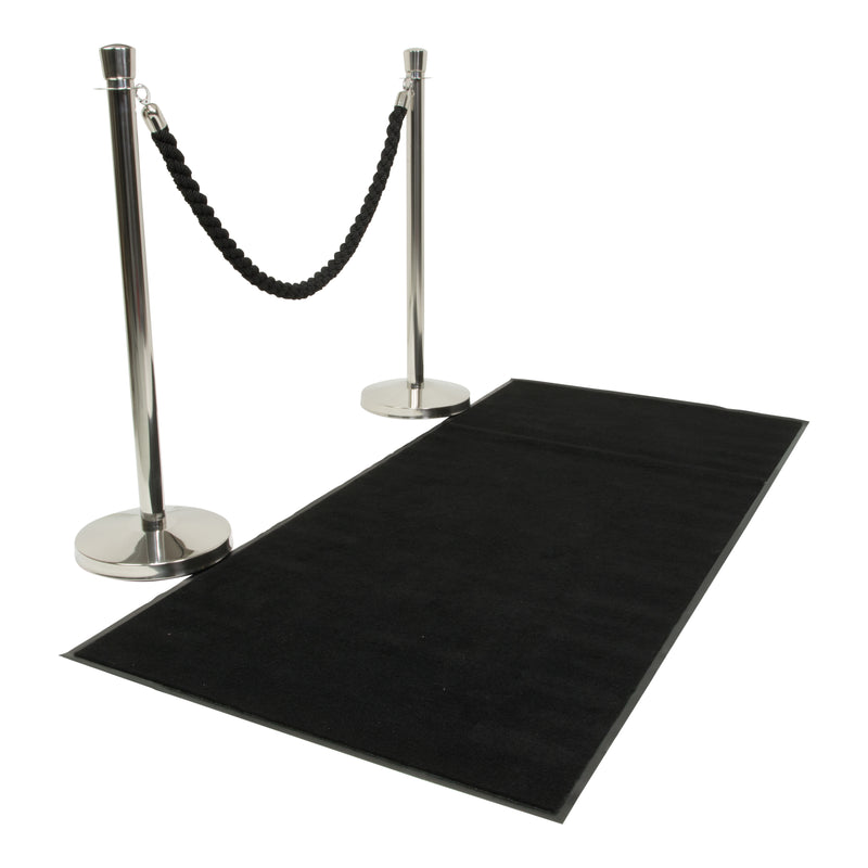 Load image into Gallery viewer, Securit Barriers Systems - Classic - Black 200x90x0,7cm - Pack of 3

