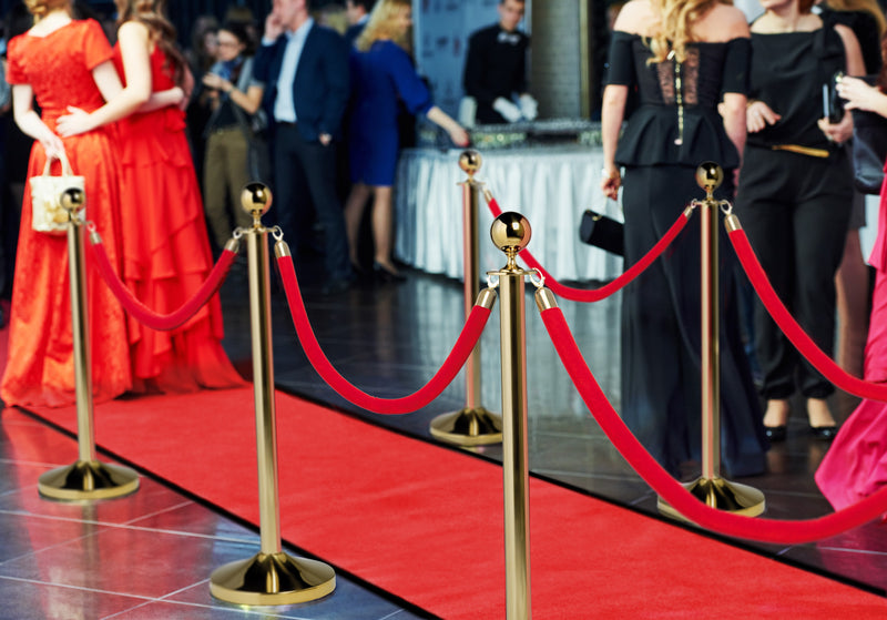 Load image into Gallery viewer, Securit Barriers Systems - Classic - Red 200x90x0,7cm - Pack of 3 - in use
