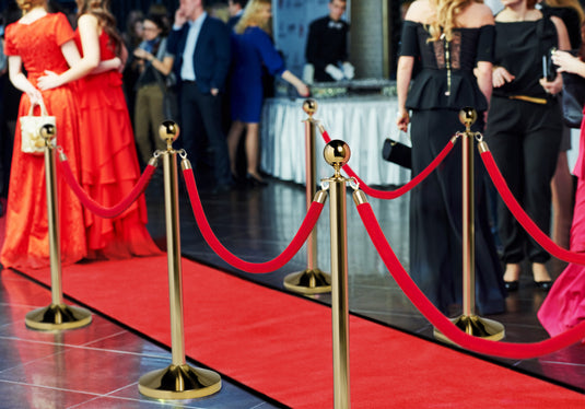 Securit Barriers Systems - Classic - Red 200x90x0,7cm - Pack of 3 - in use
