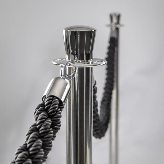 Securit Barriers Systems - Classic Ropes - Black 59,5x4x4cm - Pack of 5