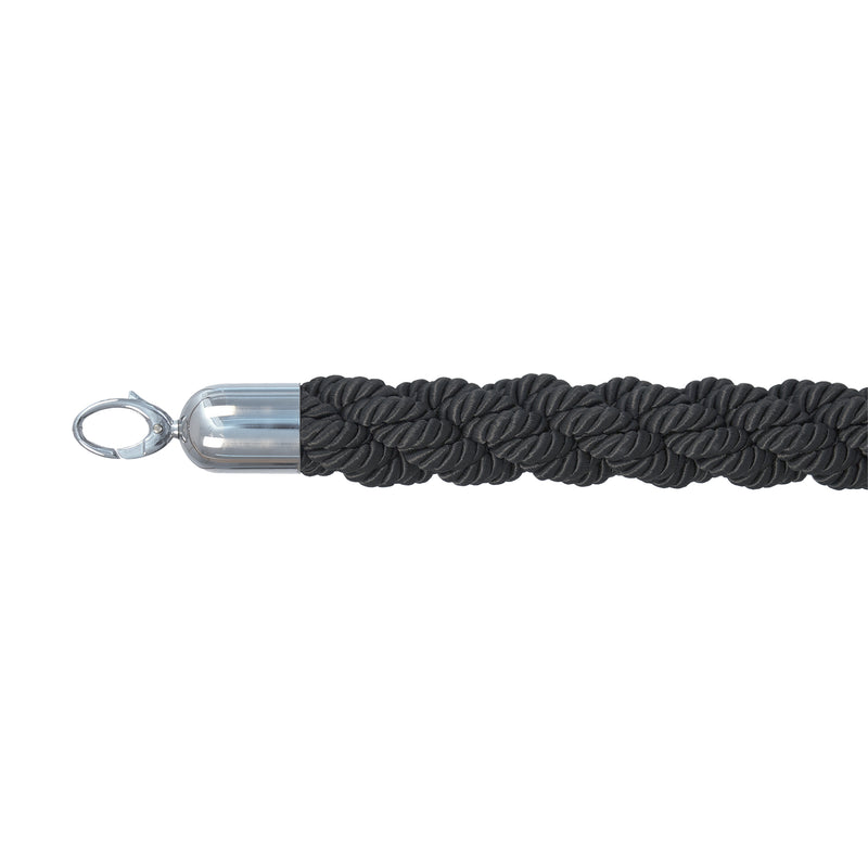 Load image into Gallery viewer, Securit Barriers Systems - Classic Ropes - Black 59,5x4x4cm - Pack of 5
