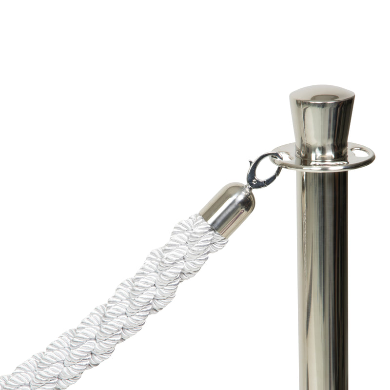 Load image into Gallery viewer, Securit Barriers Systems - Classic Ropes - White 59,5x4x4cm - Pack of 5
