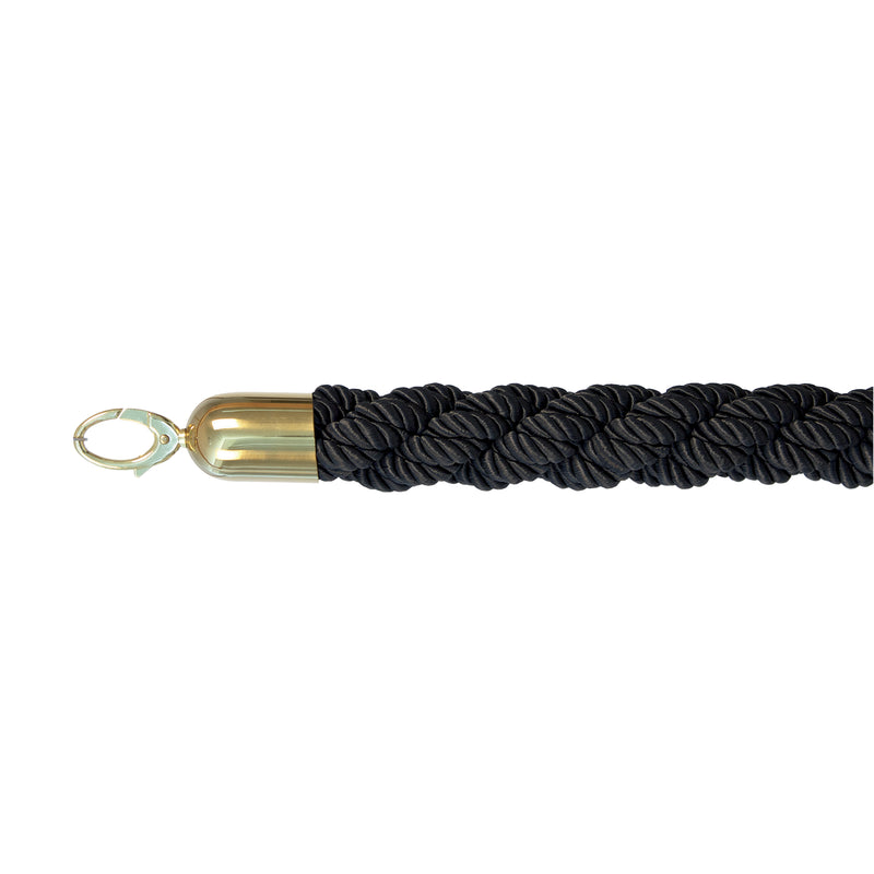 Load image into Gallery viewer, Securit Barriers Systems - Classic Ropes - Black 59,5x4x4cm - Pack of 5
