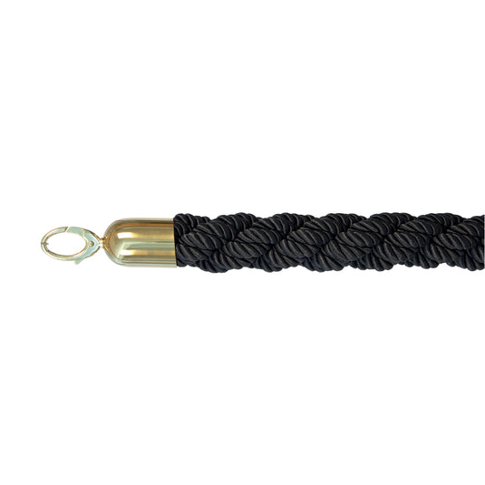 Securit Barriers Systems - Classic Ropes - Black 59,5x4x4cm - Pack of 5