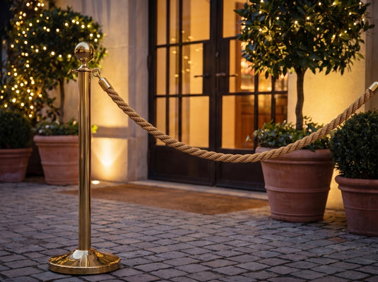 Securit Barriers Systems - Classic Ropes - Bronze 59,5x4x4cm - Pack of 5 - in use