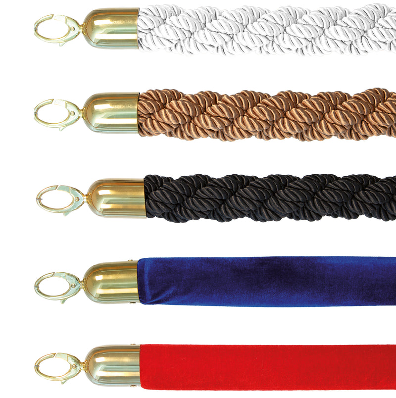 Load image into Gallery viewer, Securit Barriers Systems - Classic Ropes - Bronze 59,5x4x4cm - Pack of 5
