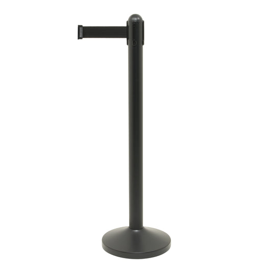 Securit Barriers Systems - Retractable Barrier Set with Black Nylon Strap