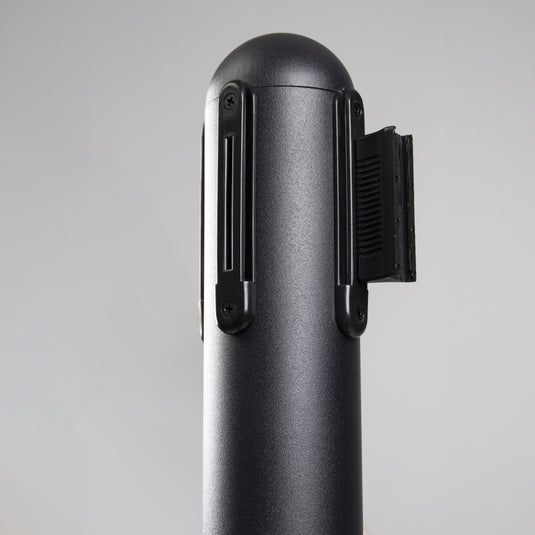 Securit Barriers Systems - Retractable Barrier Set with Black Nylon Strap