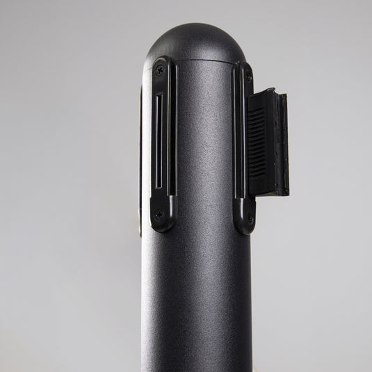 Securit Barriers Systems - Retractable Barrier Set with Black Nylon Strap