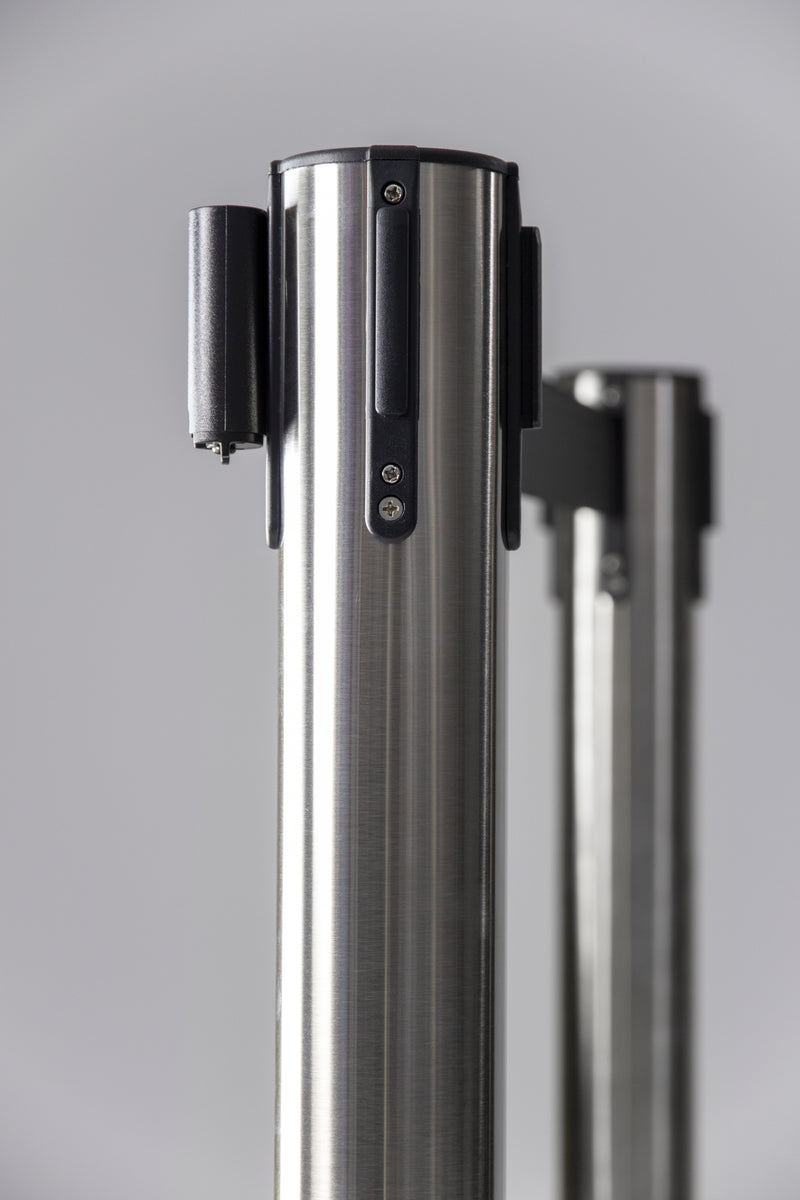 Load image into Gallery viewer, Securit Barriers Systems - Budget - Chrome 93x33x33cm - Pack of 2
