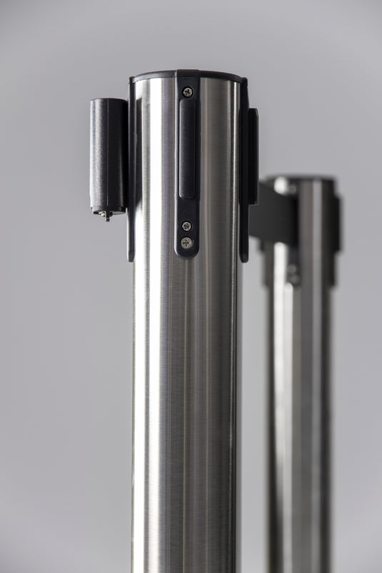 Securit Barriers Systems - Budget - Chrome 93x33x33cm - Pack of 2