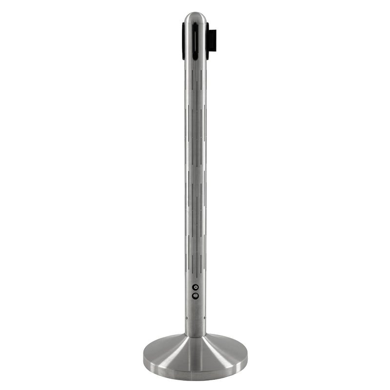 Load image into Gallery viewer, Securit Barriers Systems - Nova RGB LED Barrier System - Stainless Steel &amp; Silver 32x101x32cm

