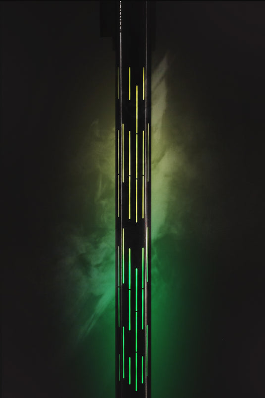 Securit Barriers Systems - Nova RGB LED Barrier System - Stainless Steel & Silver 32x101x32cm