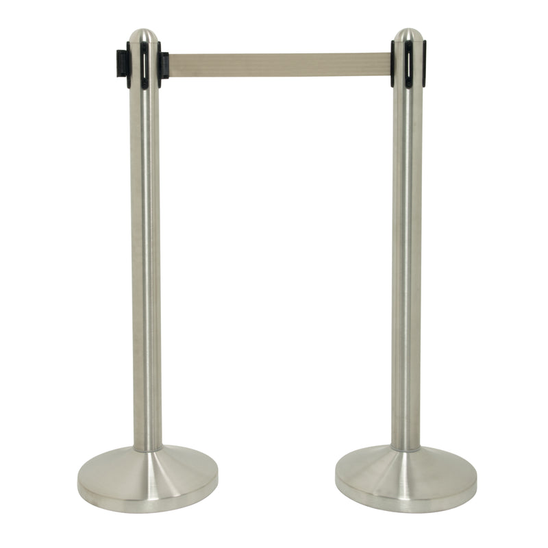 Load image into Gallery viewer, Securit Barriers Systems - Retractable - Stainless steel 101x51x51cm
