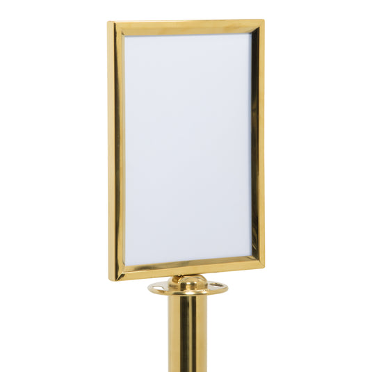 Securit Barriers Systems - Classic Sign - Gold 34,3x21,5x2,1cm - Pack of 5