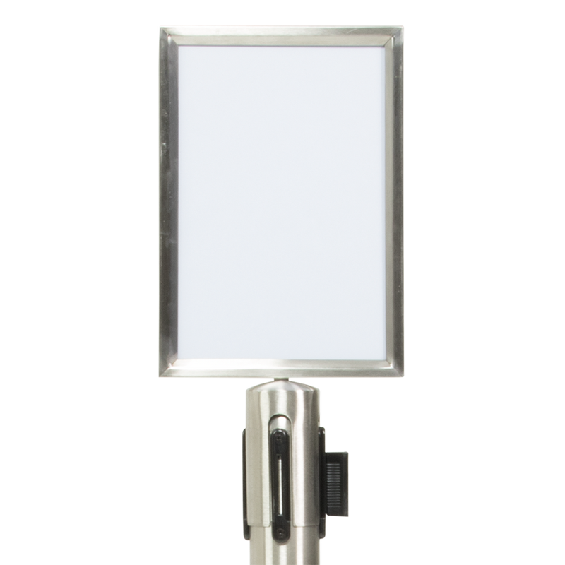 Load image into Gallery viewer, Securit Barriers Systems - Retractable Sign - Chrome 45,3x21,8x6,7cm - Pack of 10
