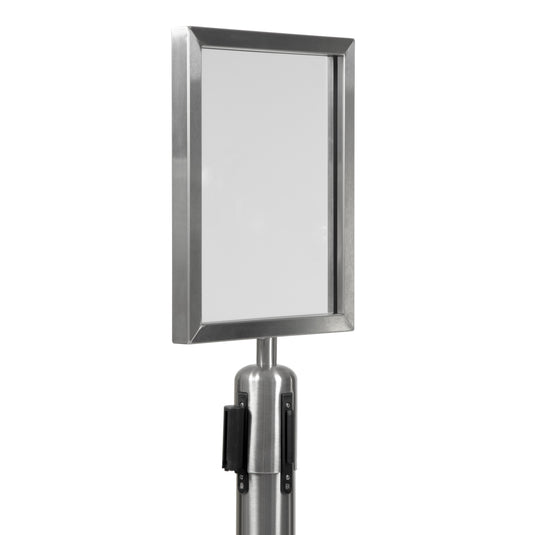 Securit Barriers Systems - Retractable Sign - Chrome 45,3x21,8x6,7cm - Pack of 10
