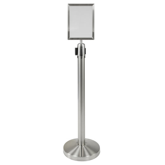 Securit Barriers Systems - Retractable Sign - Chrome 45,3x21,8x6,7cm - Pack of 10
