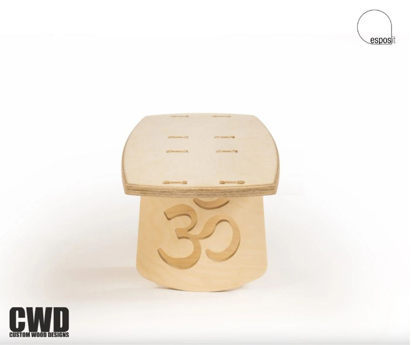 Load image into Gallery viewer, Raja Meditation Stool - Custom Wood Designs
