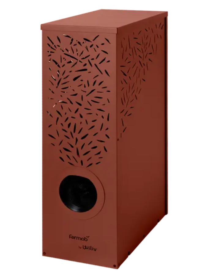 Load image into Gallery viewer, Red Ochre Fermob MOJO anti-mosquito station for mosquito control, featuring a sleek design and outdoor use.
