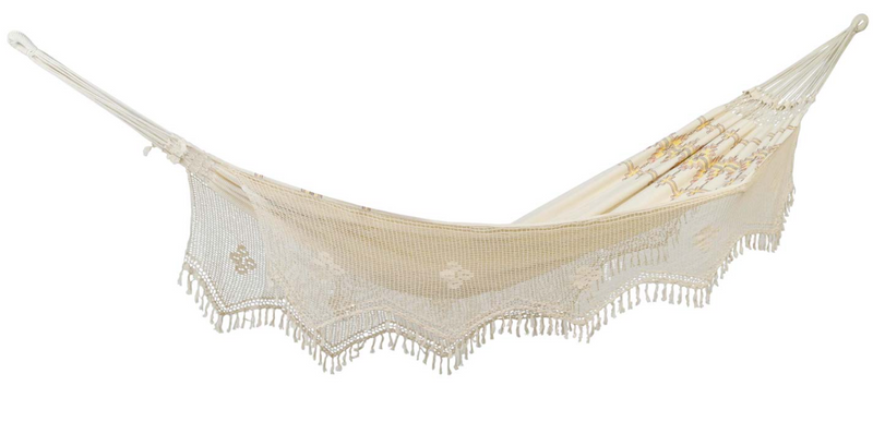 Load image into Gallery viewer, Rio Boho XXL Hammock with Fringe up to 3 people
