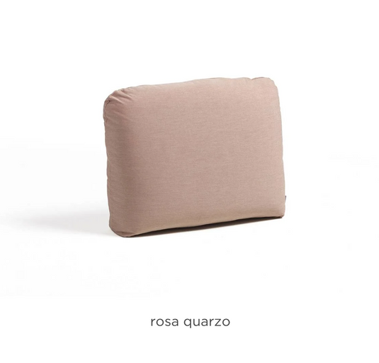 Pink Nardi Komodo corner back cushion for outdoor furniture, designed by Custom Wood Designs, featuring plush fabric and ergonomic support.