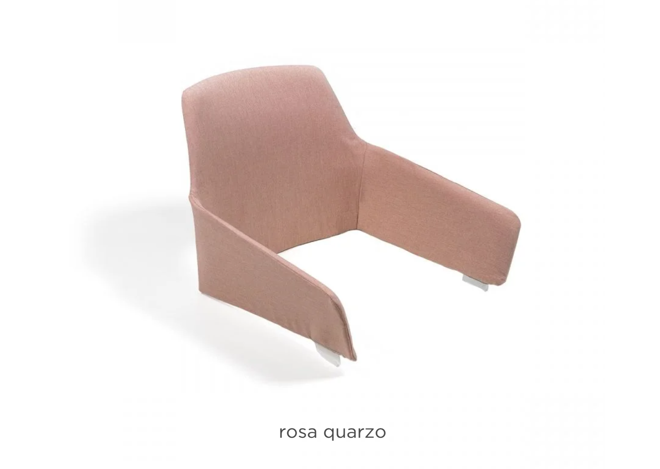 Pink Quarzo Nardi Net Relax Shell cushion on patio furniture, showcasing soft, plush cushion with net design for outdoor comfort.