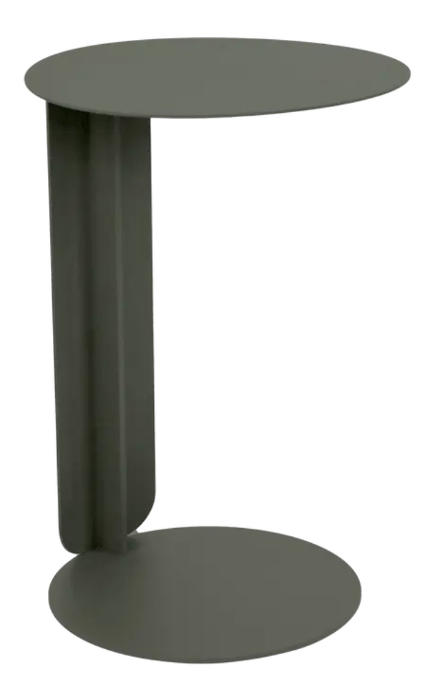 Load image into Gallery viewer, Fermob Bebop Offset Table in yellow, outdoor metal table with a modern design, suitable for patio or garden use.
