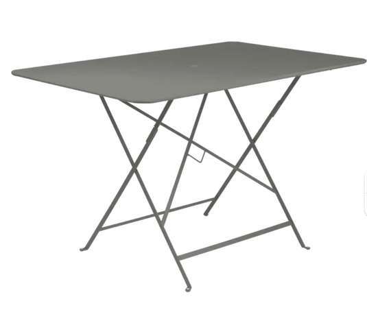 Fermob Rosemary Bistro Table 117 x 77 cm foldable outdoor metal table for patio or garden use.