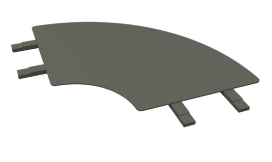 Fermob Bolder Connecting Table Top with rosemary finish, designed to connect and extend garden tables and benches.