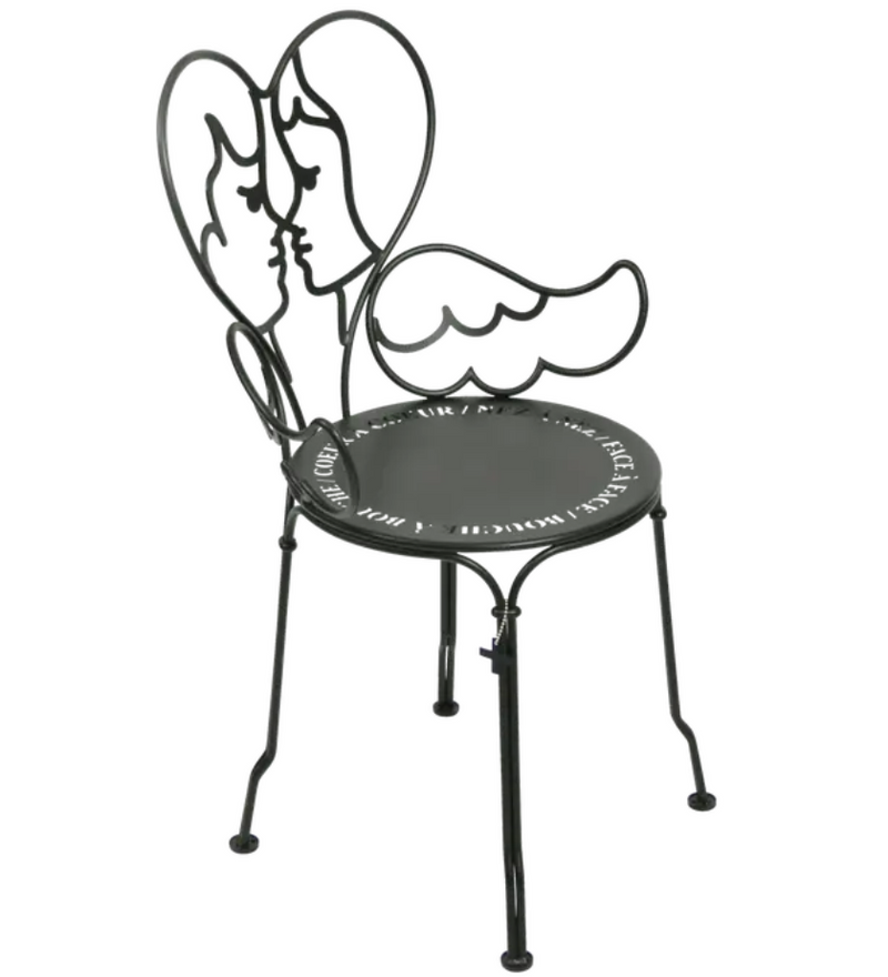 Load image into Gallery viewer, Fermob ANGE metal chair with a sleek design, outdoor furniture, available in Ireland, shown in a modern setting.
