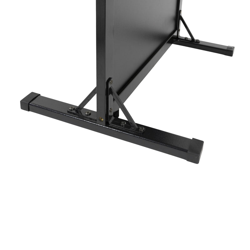 Load image into Gallery viewer, Securit Chalkboard Set - Woody Small Pavement Stand in Black 80 cm - Board + Waterproof Markers + Cleaner
