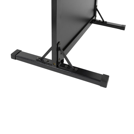 Securit Chalkboard Set - Woody Small Pavement Stand in Black 80 cm - Board + Waterproof Markers + Cleaner