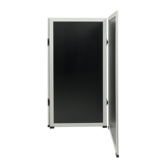 Securit Chalkboard Set - Expandable Multiboard System in Stainless Steel - Board + Waterproof Markers + Cleaner