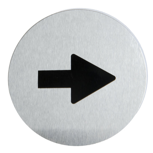 Securit Accessories - Door Signs - Stainless steel 10x10x1,2cm - Pack of 6