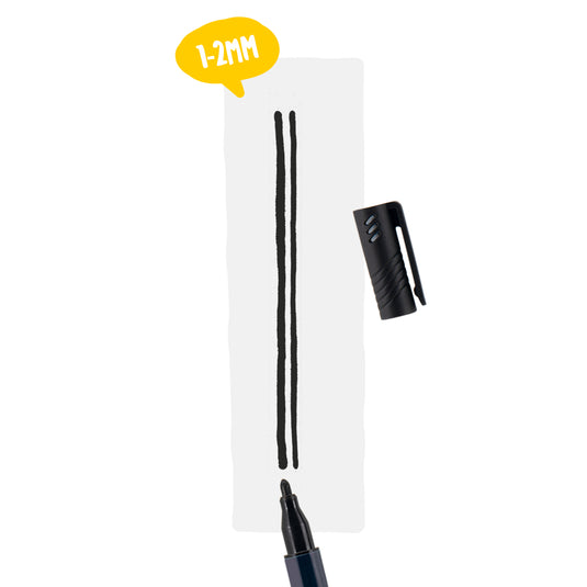 Securit Chalkmarkers - Loose - Black 14x1x1,5cm - Pack of 12