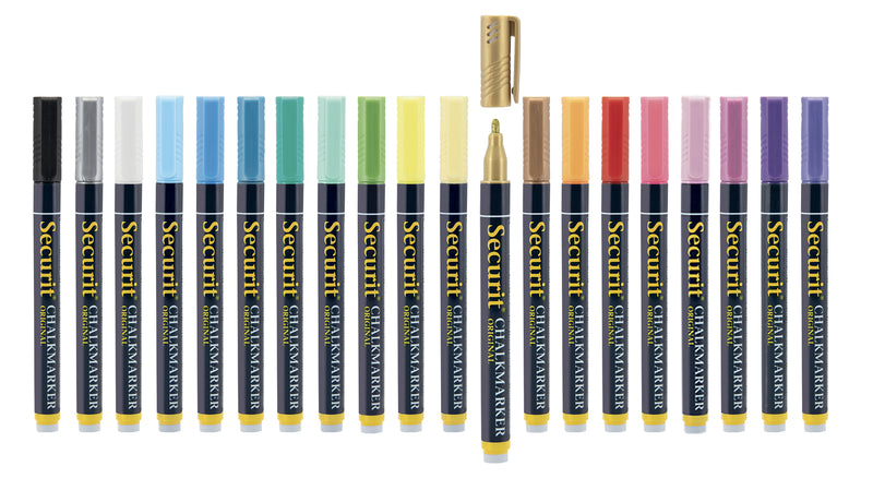 Load image into Gallery viewer, Securit Chalkmarkers - Loose - Black 14x1x1,5cm - Pack of 12
