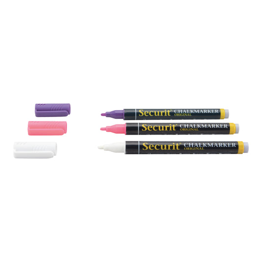 Securit Chalkmarkers - Loose - Violet 14x1x1,5cm - Pack of 12