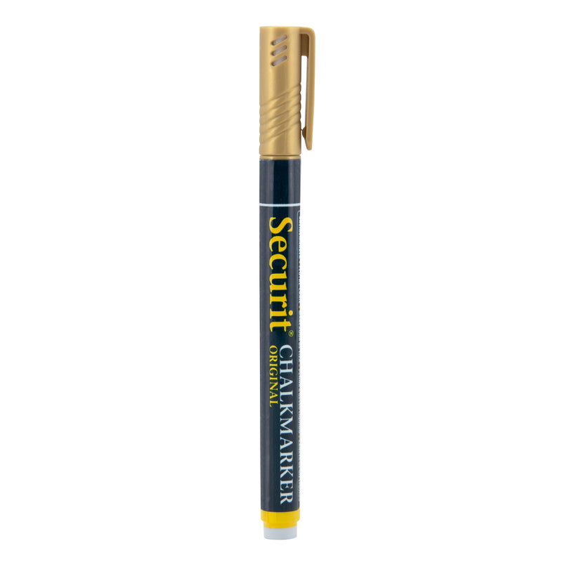 Load image into Gallery viewer, Securit Chalkmarkers - Loose - Gold 14x1x1,5cm - Pack of 12
