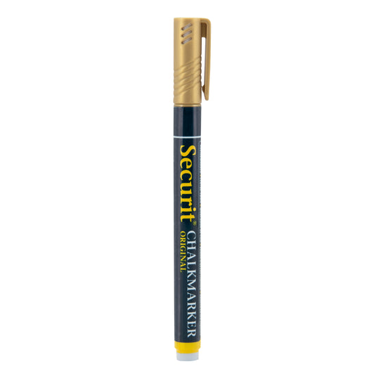 Securit Chalkmarkers - Loose - Gold 14x1x1,5cm - Pack of 12