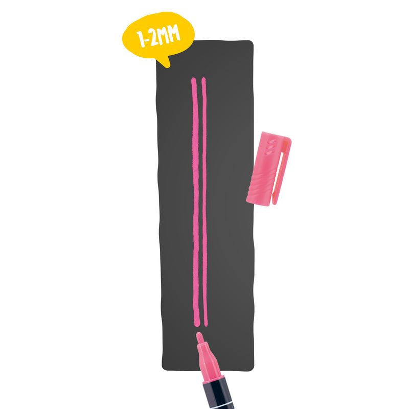 Load image into Gallery viewer, Securit Chalkmarkers - Loose - Pink 14x1x1,5cm - Pack of 12
