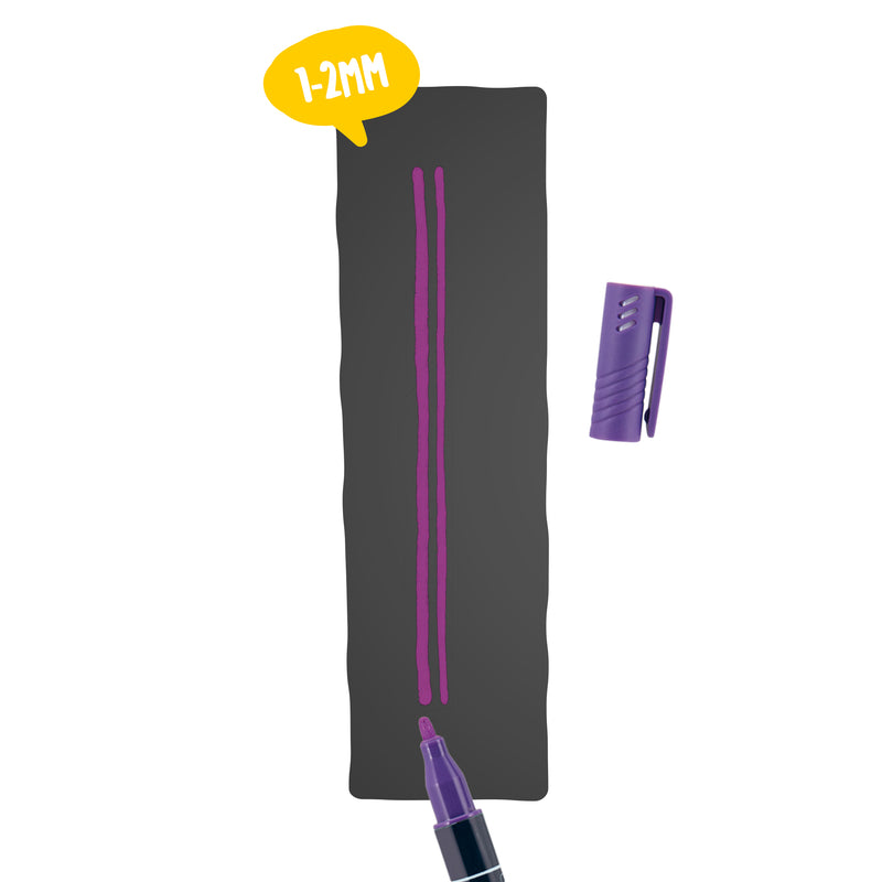 Load image into Gallery viewer, Securit Chalkmarkers - Loose - Violet 14x1x1,5cm - Pack of 12
