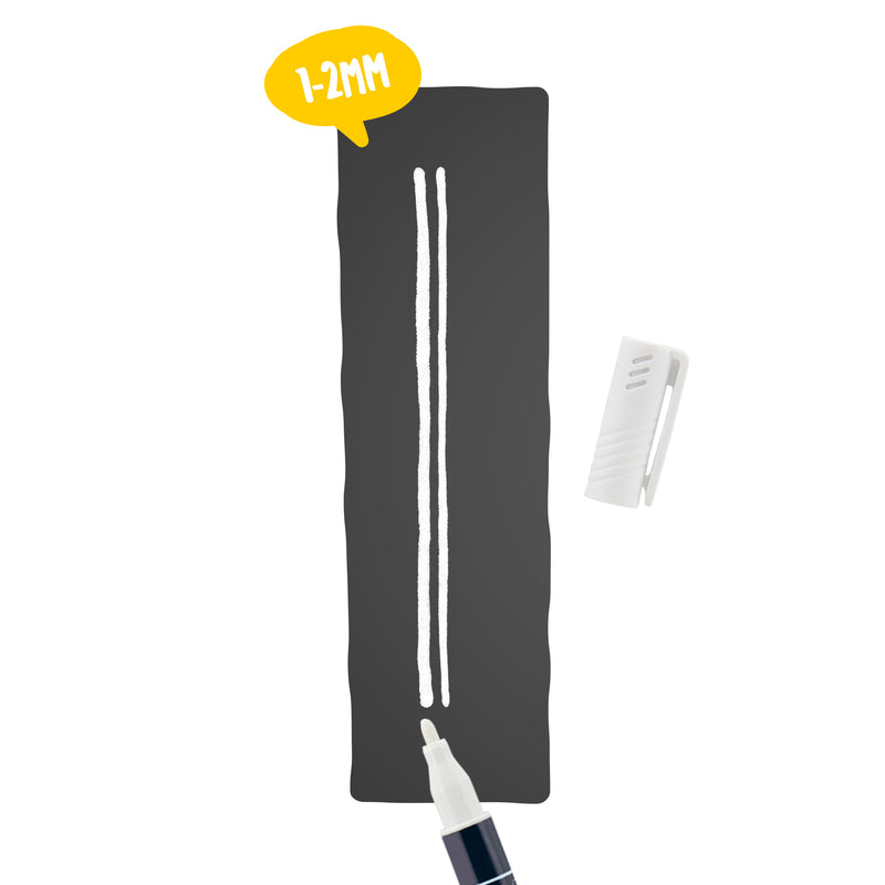 Load image into Gallery viewer, Securit Chalkmarkers - Loose - White 14x1x1,5cm - Pack of 12
